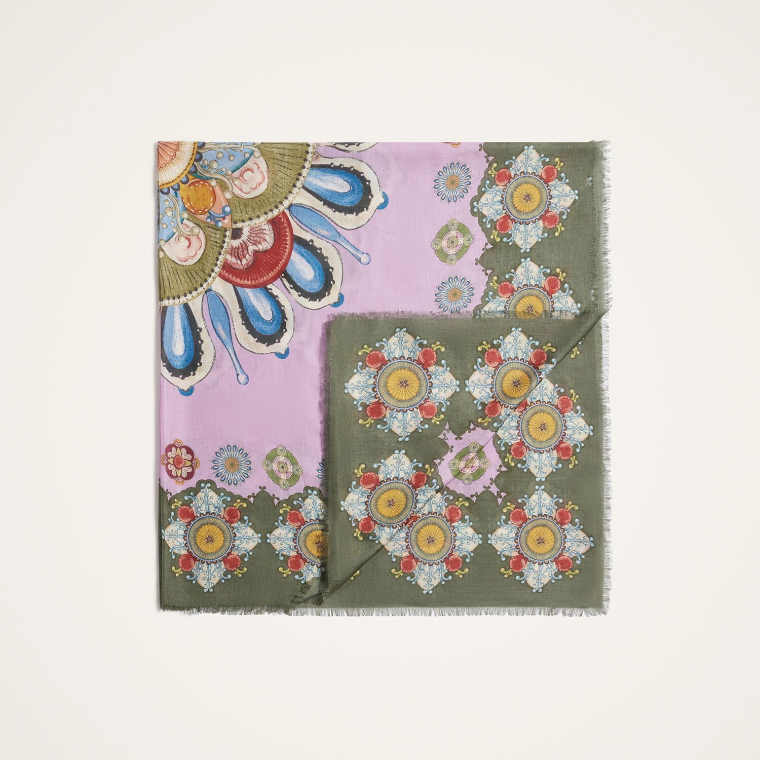 La Doublej Square Scarf In Pink
