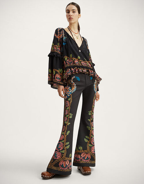 La DoubleJ Superflare Jeans Eve Black TRO0126DEN001EEC01BL01