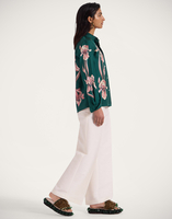 La DoubleJ Boy Shirt La DoubleJ Boy Shirt Iris Placée Dark Green SHI0040SIL006IRS07GR03