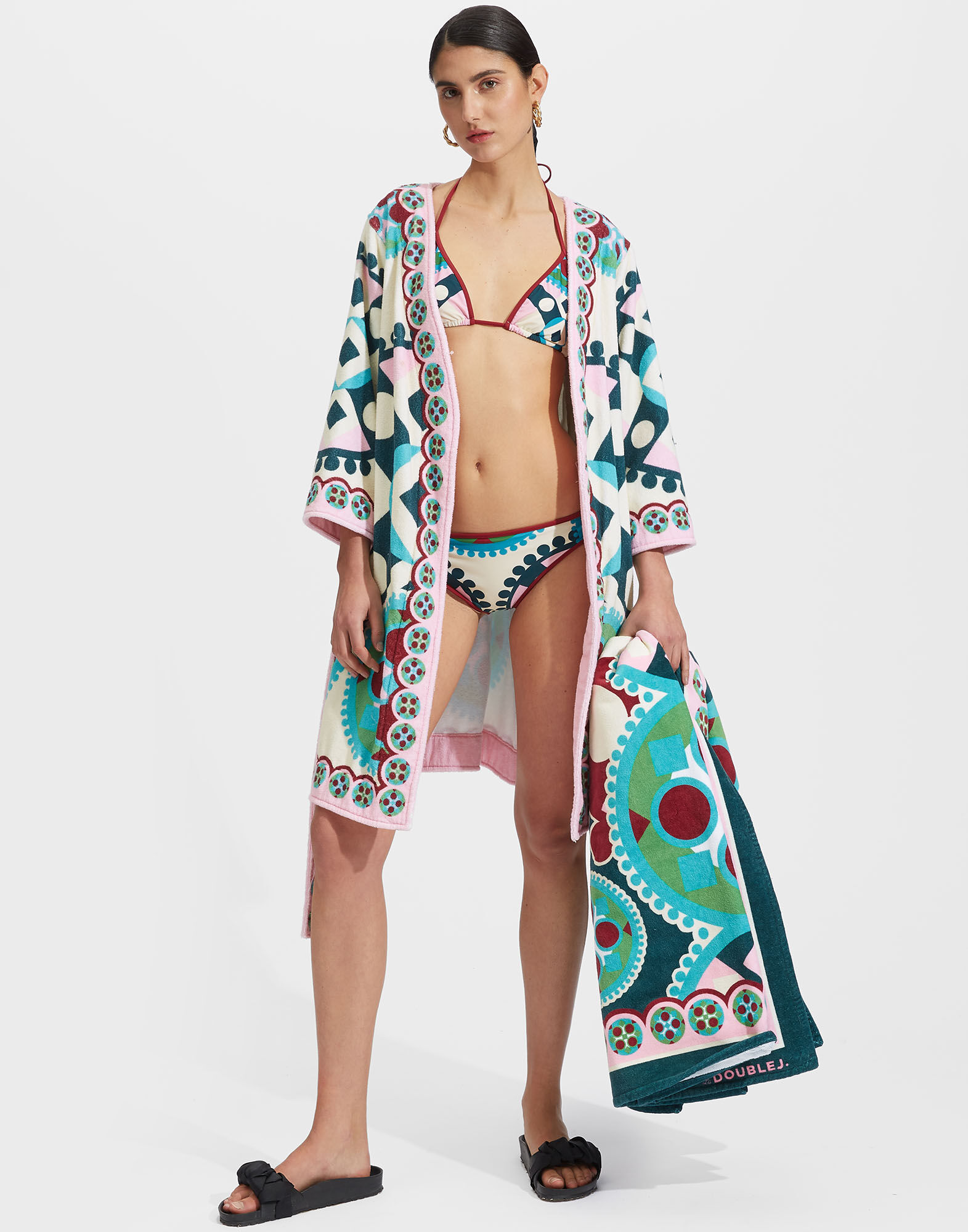 La DoubleJ Bikini Bottom Ruote Plac&eacute;e SWI0033LYC003RUO0007