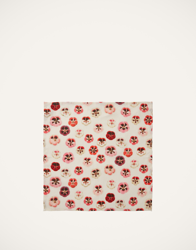 La DoubleJ Large Napkins Set Of 2 La DoubleJ Large Napkins Set Of 2 Micro Pansy NAP0006LIN001PAN0002