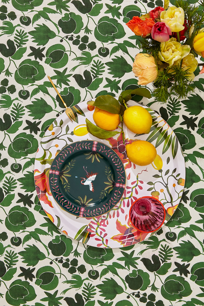 La DoubleJ Round Printed Tray La DoubleJ Round Printed Tray Eden TRA0002WOD001HLE0008