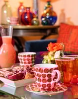 La DoubleJ Big Mama Cup And Saucer La DoubleJ Big Mama Cup And Saucer Cherries Avorio DIS0066CER001CHY0005