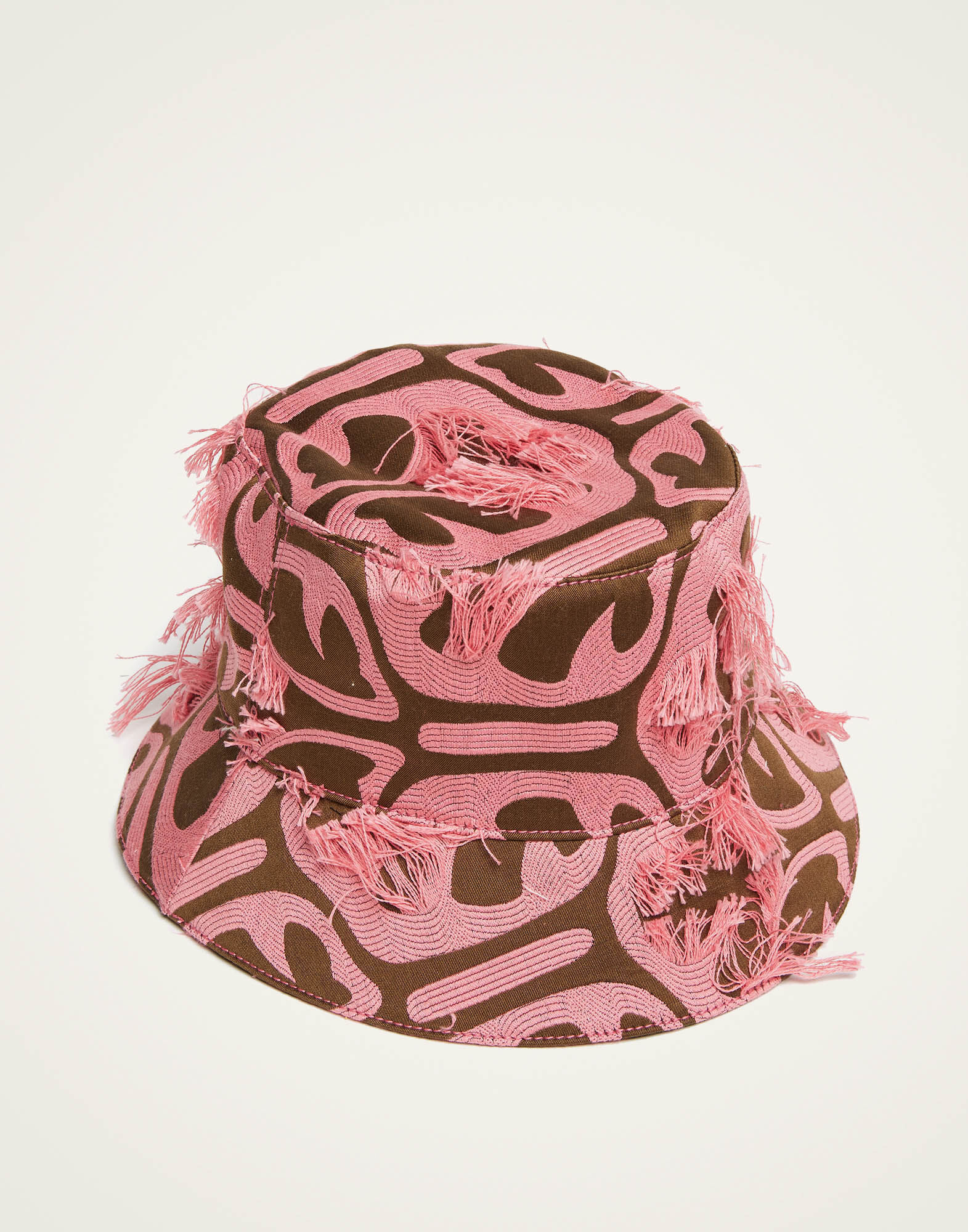 La DoubleJ Bucket Hat Grove Kaki/Pink HAT0014JCQ043GRV03PI01
