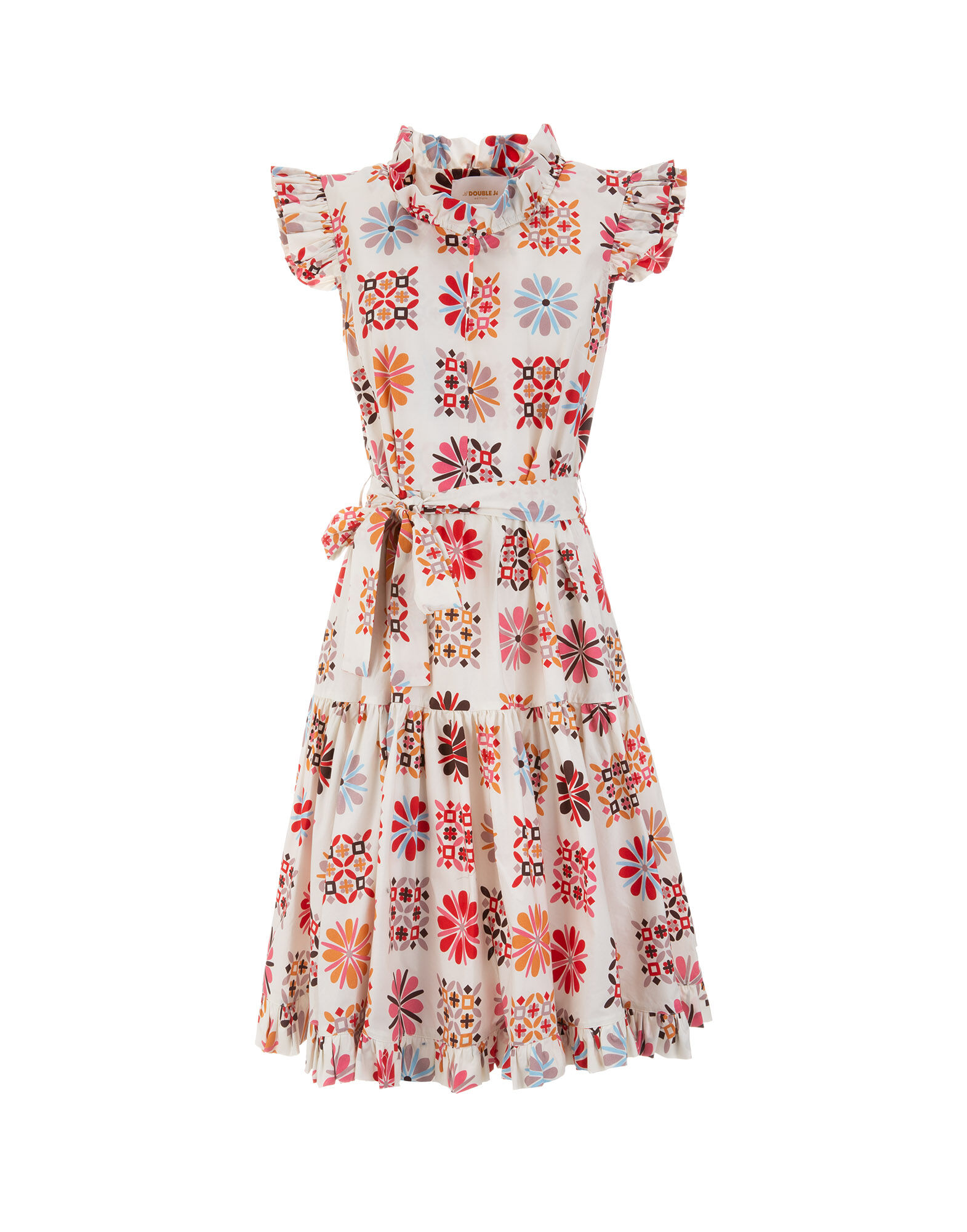 LaDoubleJ Short And Sassy Dress Vetrata Bianco DRE0003COT001VET0002