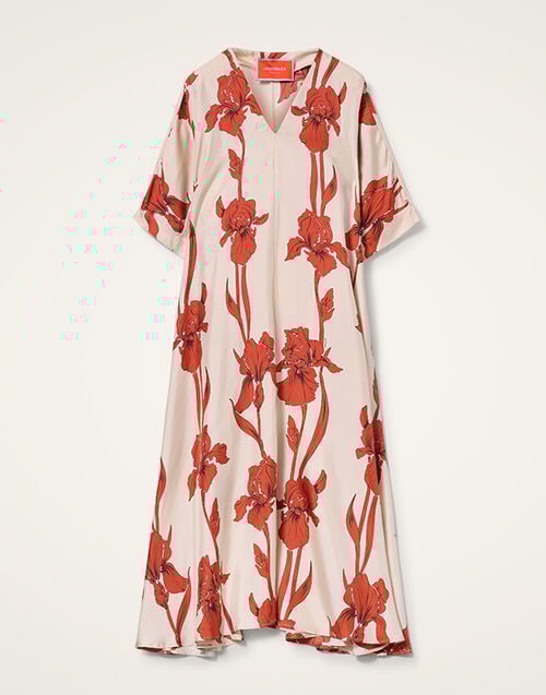 La DoubleJ Muumuu Dress La DoubleJ Muumuu Dress Iris Dark Orange DRE0308SIL001IRS04OR03