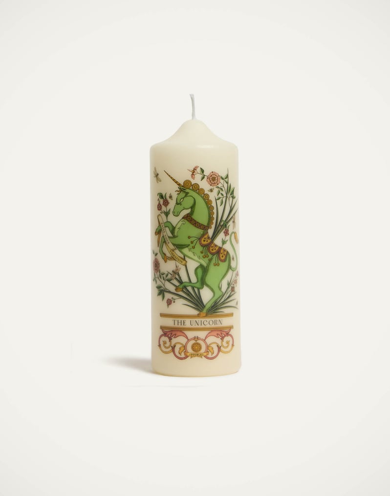 La DoubleJ Printed Pillar Candle La DoubleJ Printed Pillar Candle The Unicorn Multicolor CAN0011WAX001UNI01MU01