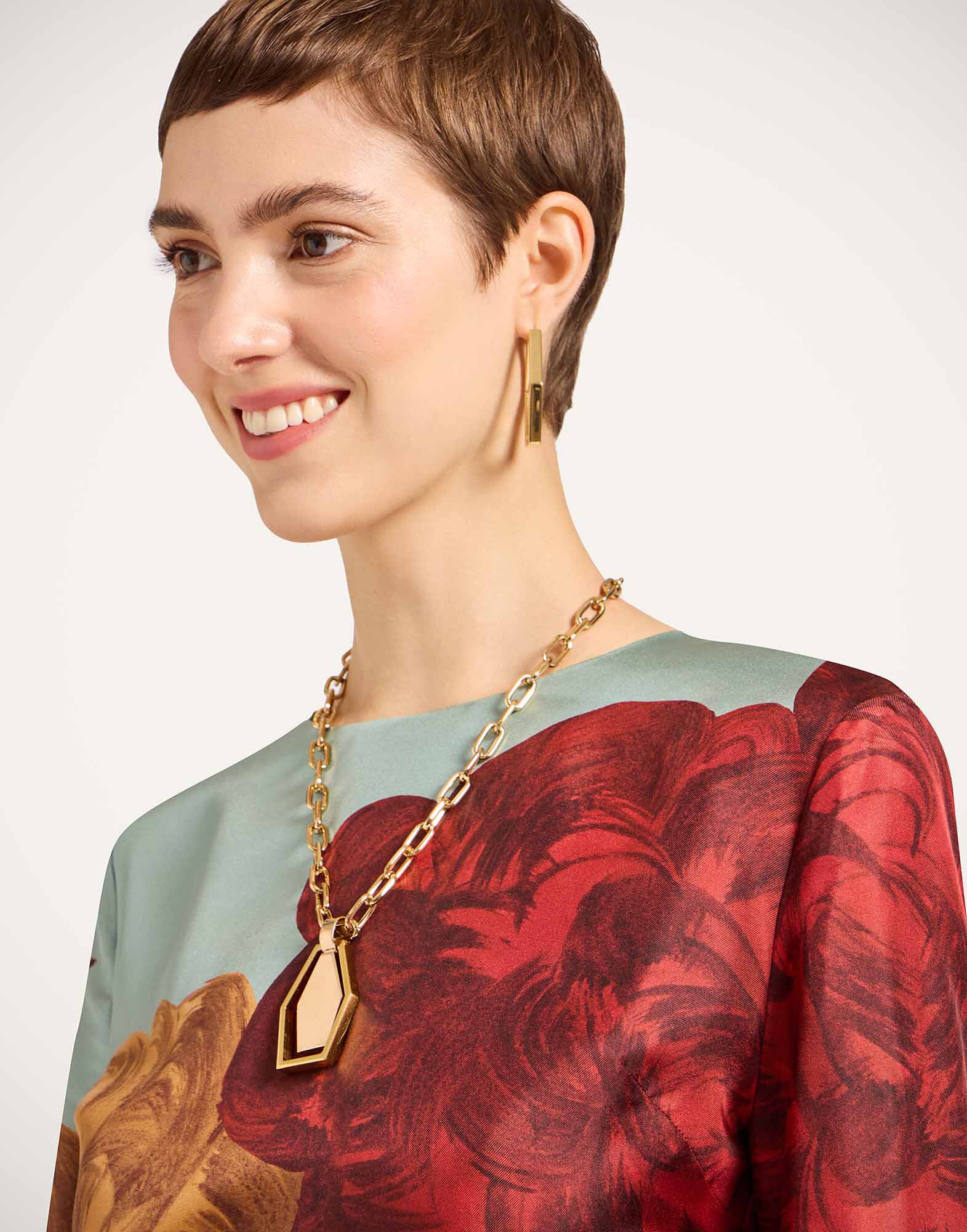 La DoubleJ Mini Supremes Swing Dress Peony Plac&eacute;e Light Blue DRE0619SIL001PEO06BU01