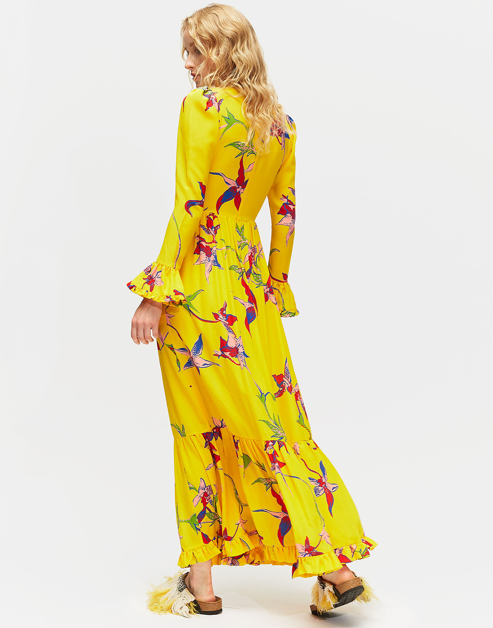 LaDoubleJ Visconti Dress Orchidea Giallo DRE0070GEO001ORC0002