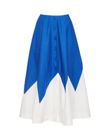 La DoubleJ Holiday Skirt Solid Blue SKI0062COT001BLU0005