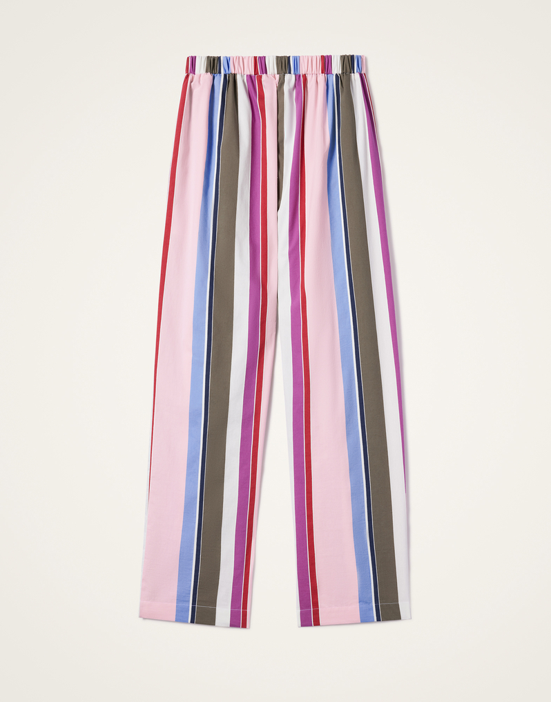 La DoubleJ Drawstring Pants La DoubleJ Drawstring Pants Stripes Multicolor Pink TRO0053COT078CLB22PI01