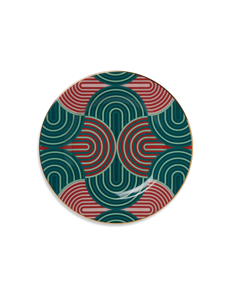 La DoubleJ Dinner Plates Set Of 2 La DoubleJ Dinner Plates Set Of 2 Slinky Green DIN0002CER001SLI05GR02