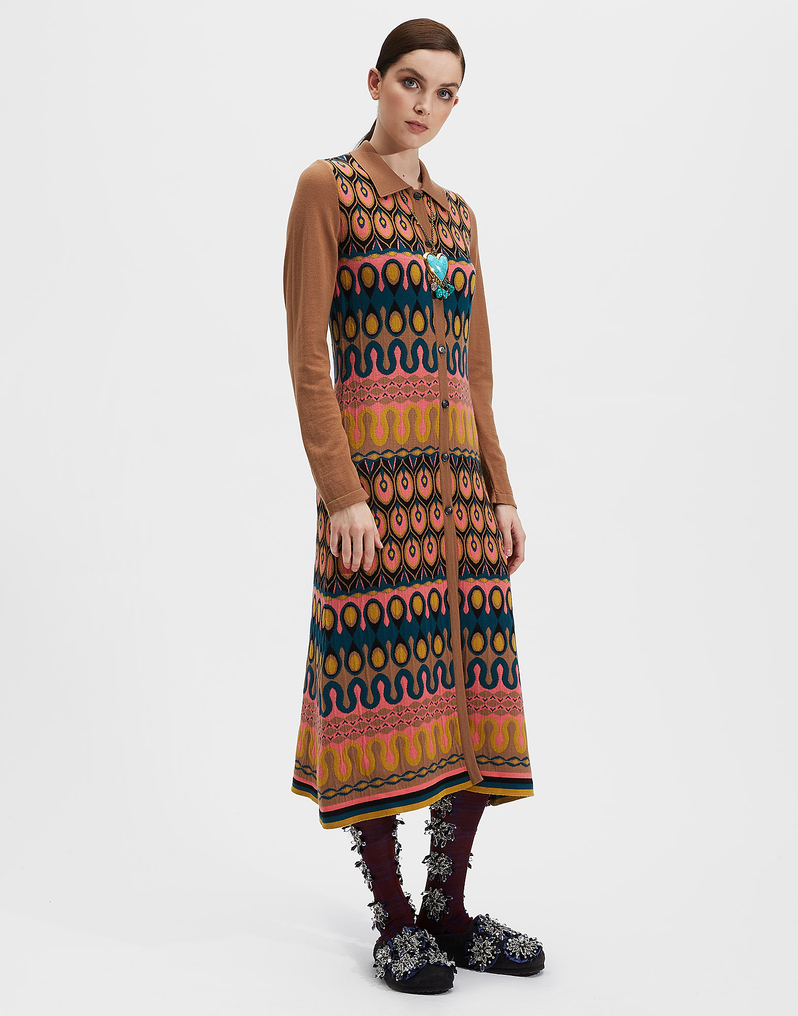 LaDoubleJ Maestra Dress LaDoubleJ Maestra Dress Rio Tabacco DRE0192KNI025RIO0004