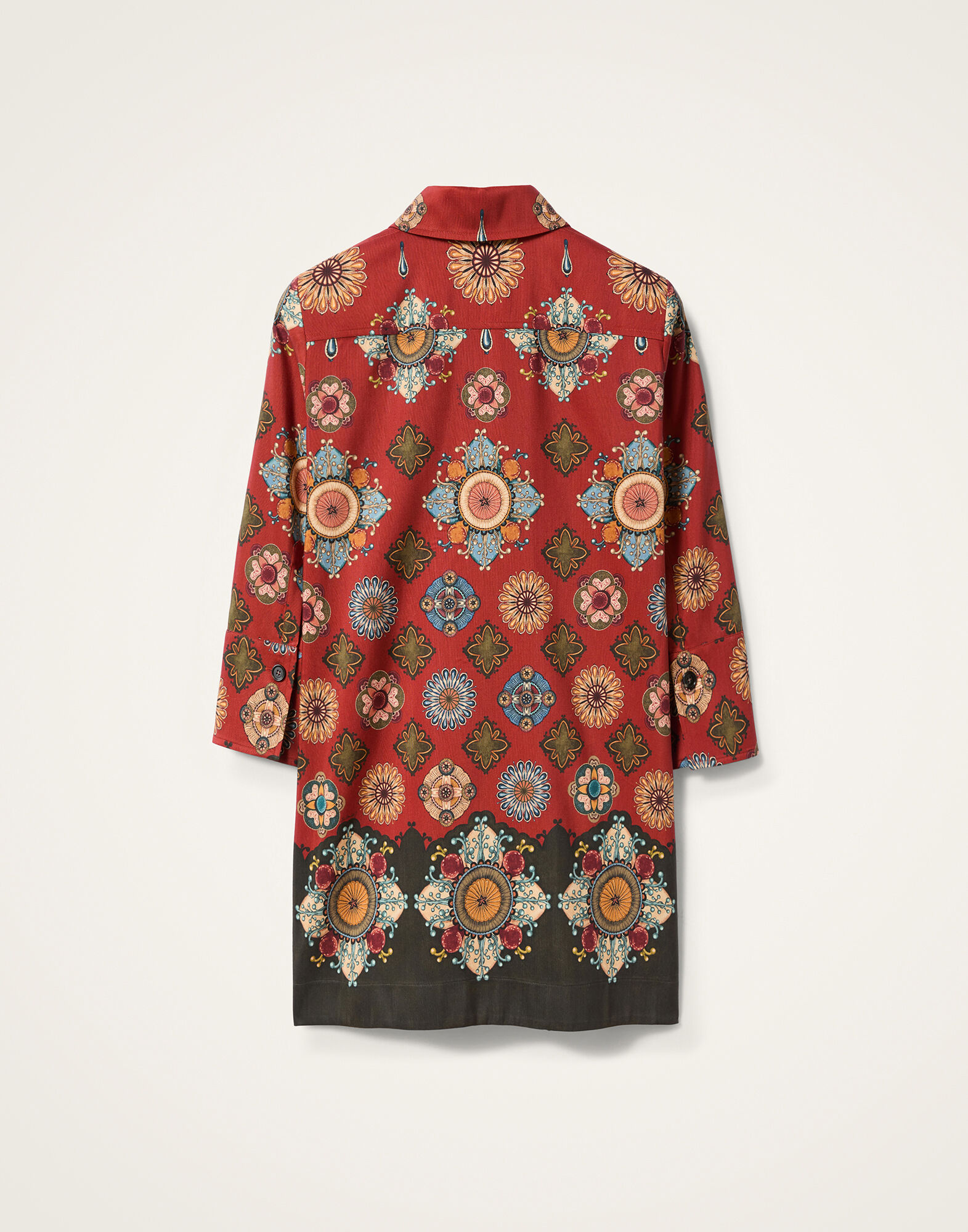 La DoubleJ Short Artemis Dress Nucleus Plac&eacute;e Rust DRE0180CAD001NUC02OR04