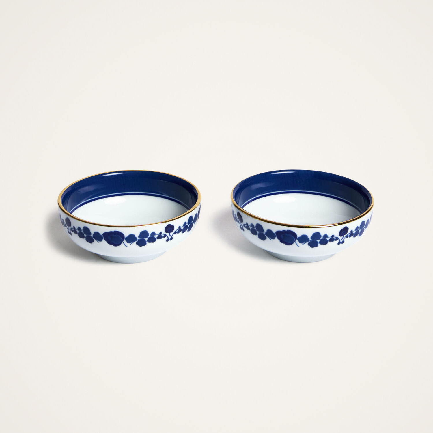 La Doublej Snack Bowl Set Of 2 In Wildbird Blue