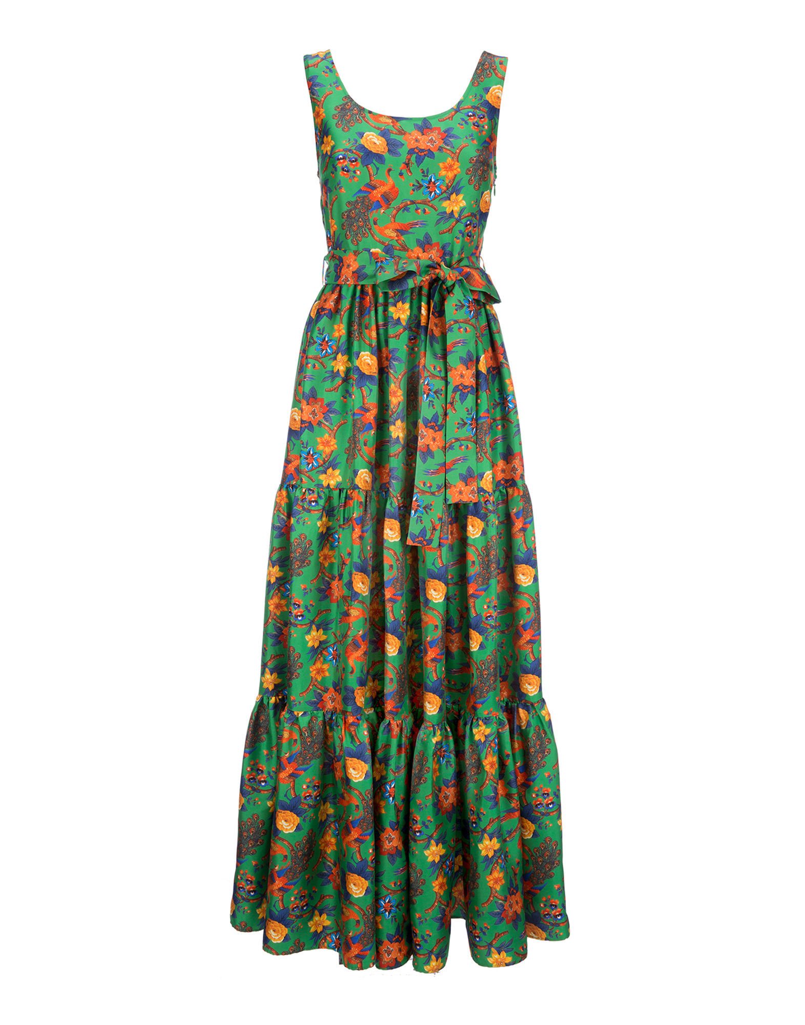 LaDoubleJ Pellicano Dinner Dress Pavone Verde DRE0034SIL001PAV0003