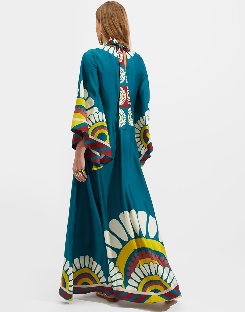 La DoubleJ Magnifico Dress La DoubleJ Magnifico Dress Blue Solar Placée DRE0232SIL006SOL0005