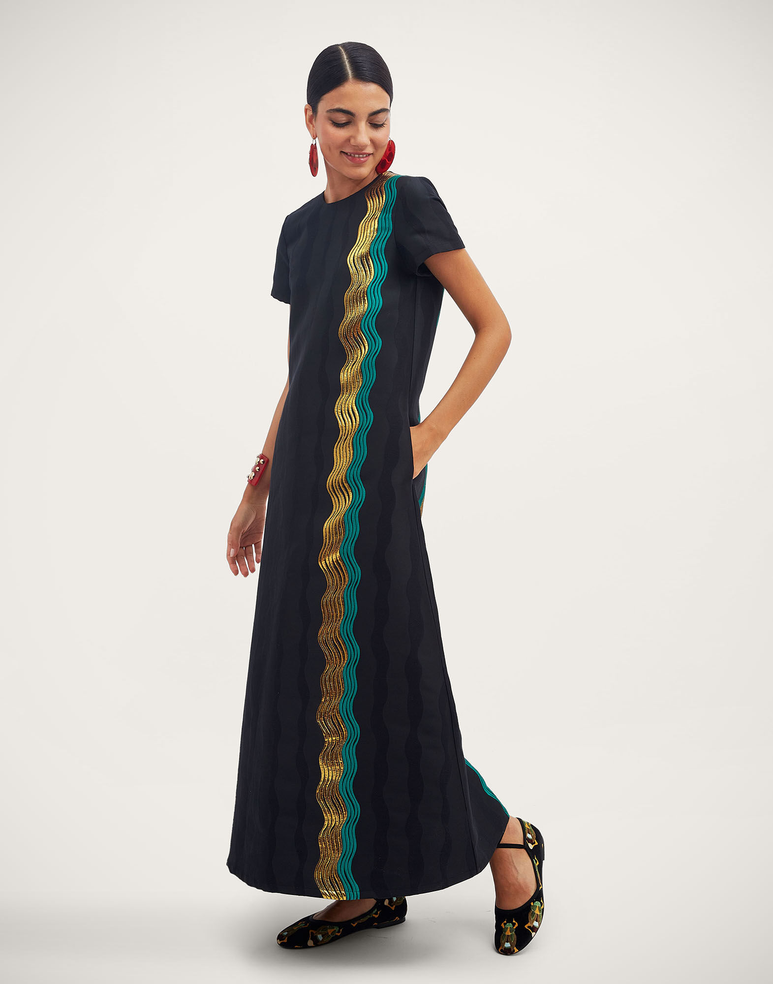 La DoubleJ Super Swing Dress The Nile Black DRE0001JCQ055NIL02BL01