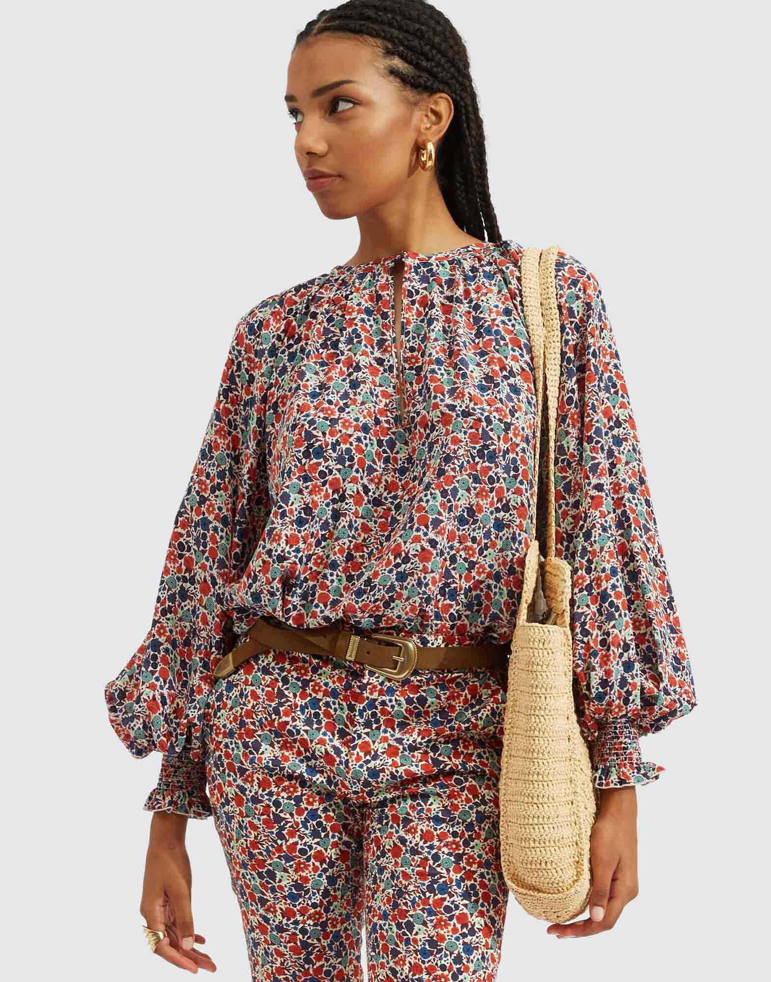 La DoubleJ Eve Blouse Zia SHI0079CRE001ZIA01BU03