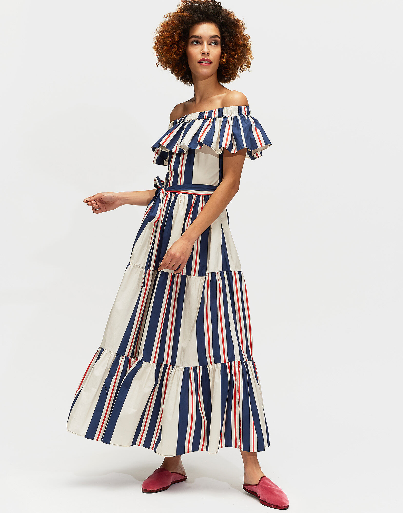 LaDoubleJ Yacht Dress 4 luglio DRE0030COT001RIG0001