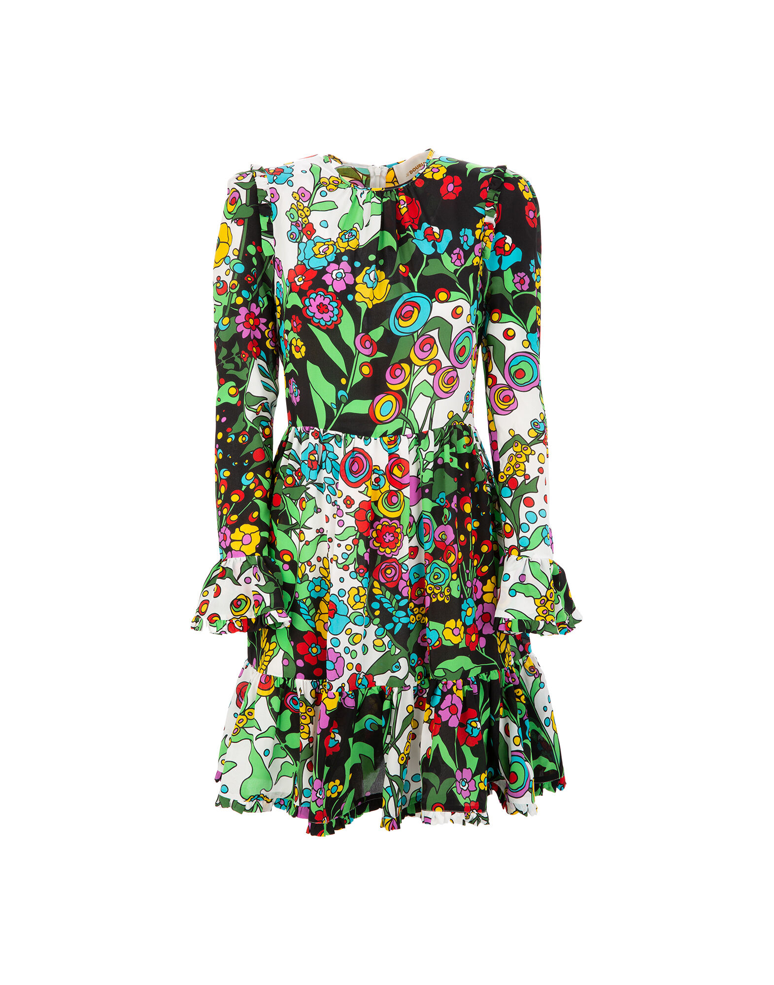 LaDoubleJ Short Visconti Dress Holly Hock DRE0074GEO001HOL0001