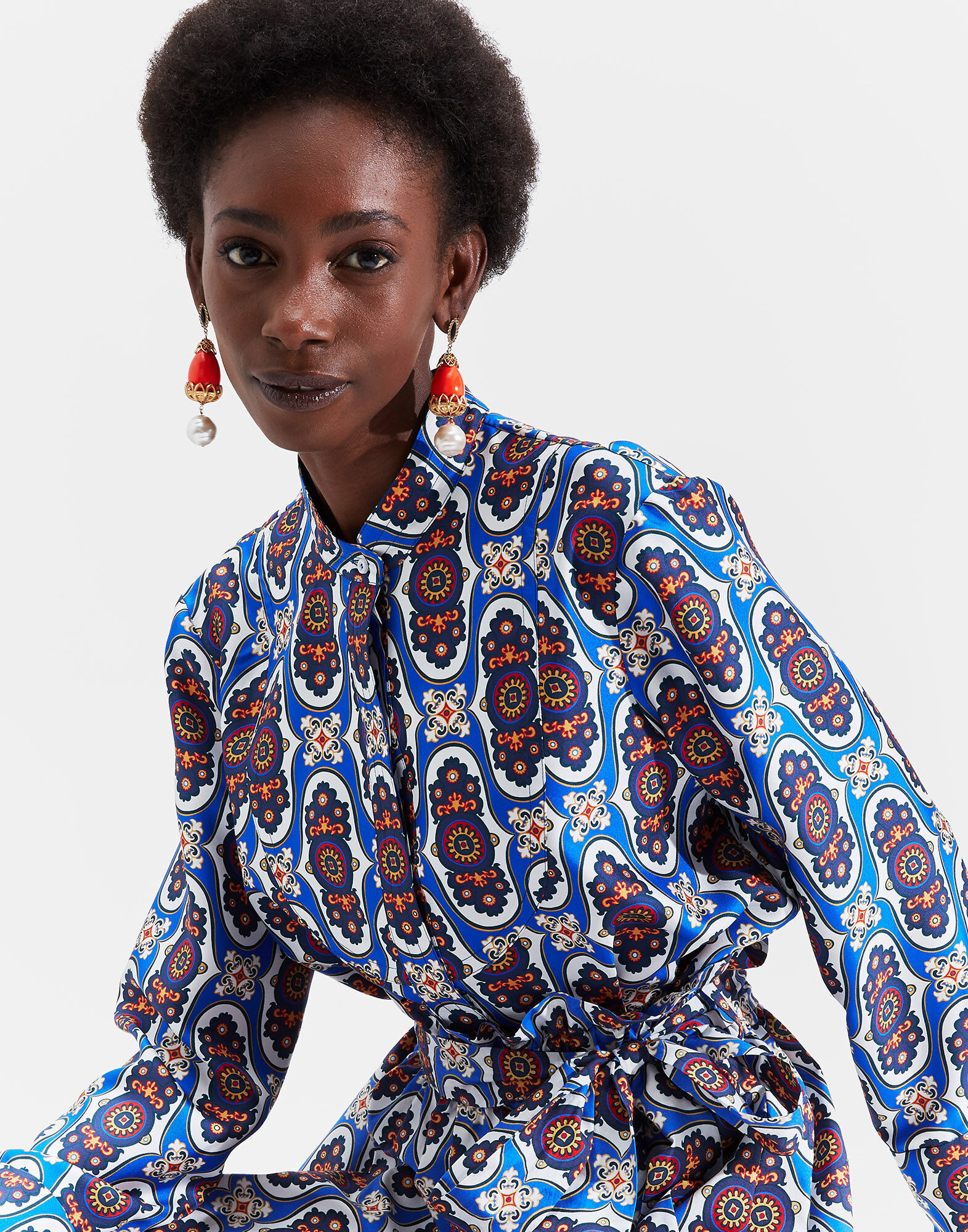 LaDoubleJ Medici Earrings Corallo EAR0006BRA001COR001