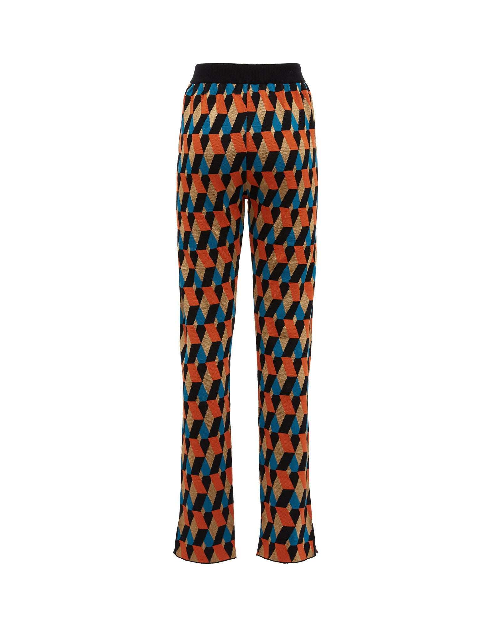 La DoubleJ Knit Leisure Joggers Diamond Nero TRO0045KNI044VAR0080