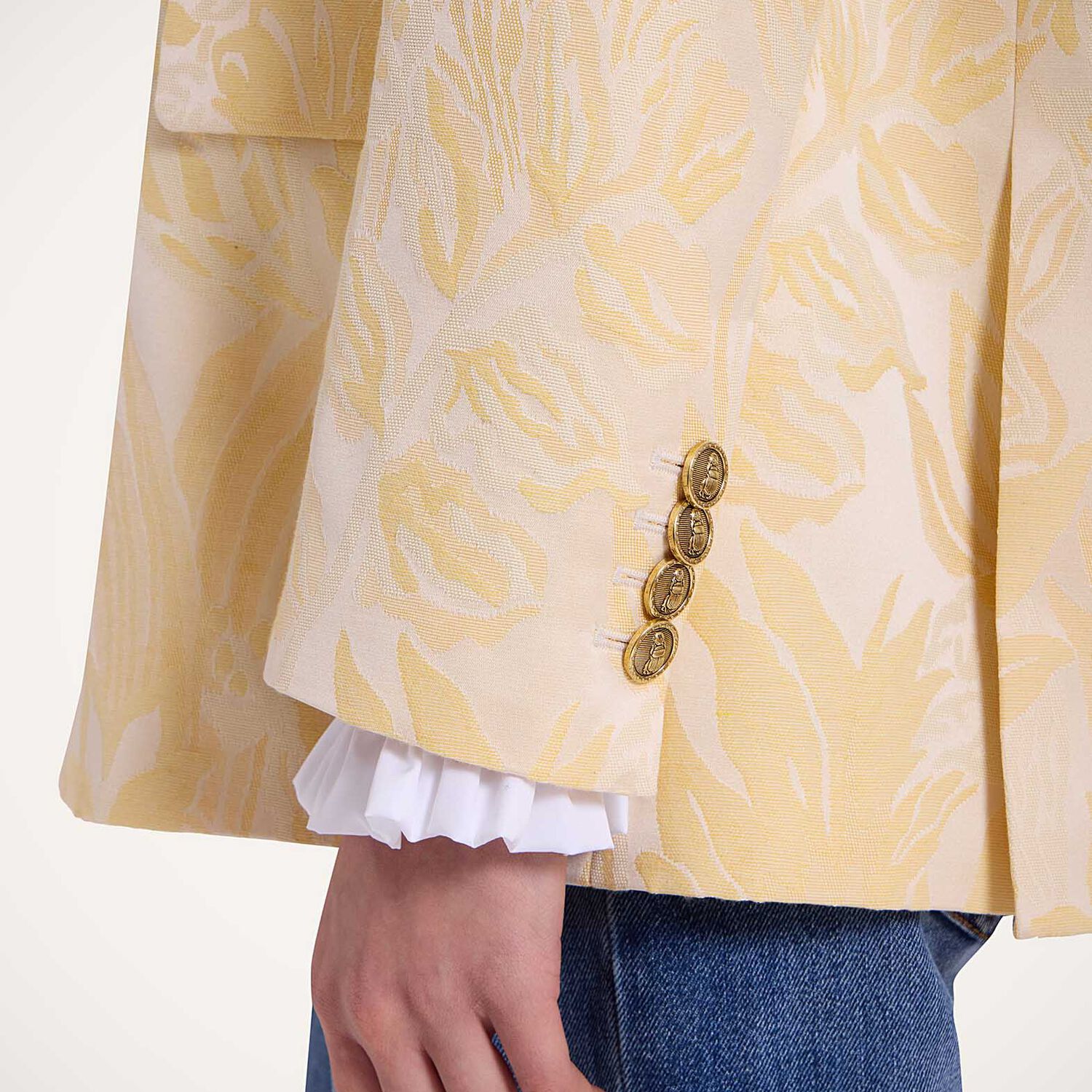 La Doublej Jones Jacket In Iris Yellow