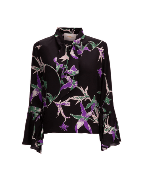 LaDoubleJ Happy Wrist Top Orchidee Nero SHI0011CRE001ORC0003