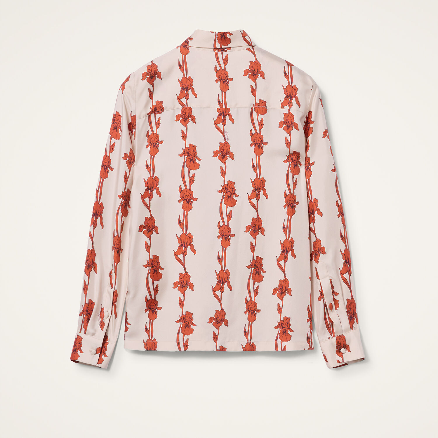 Shop La Doublej Boy Shirt In Mini Iris Dark Orange