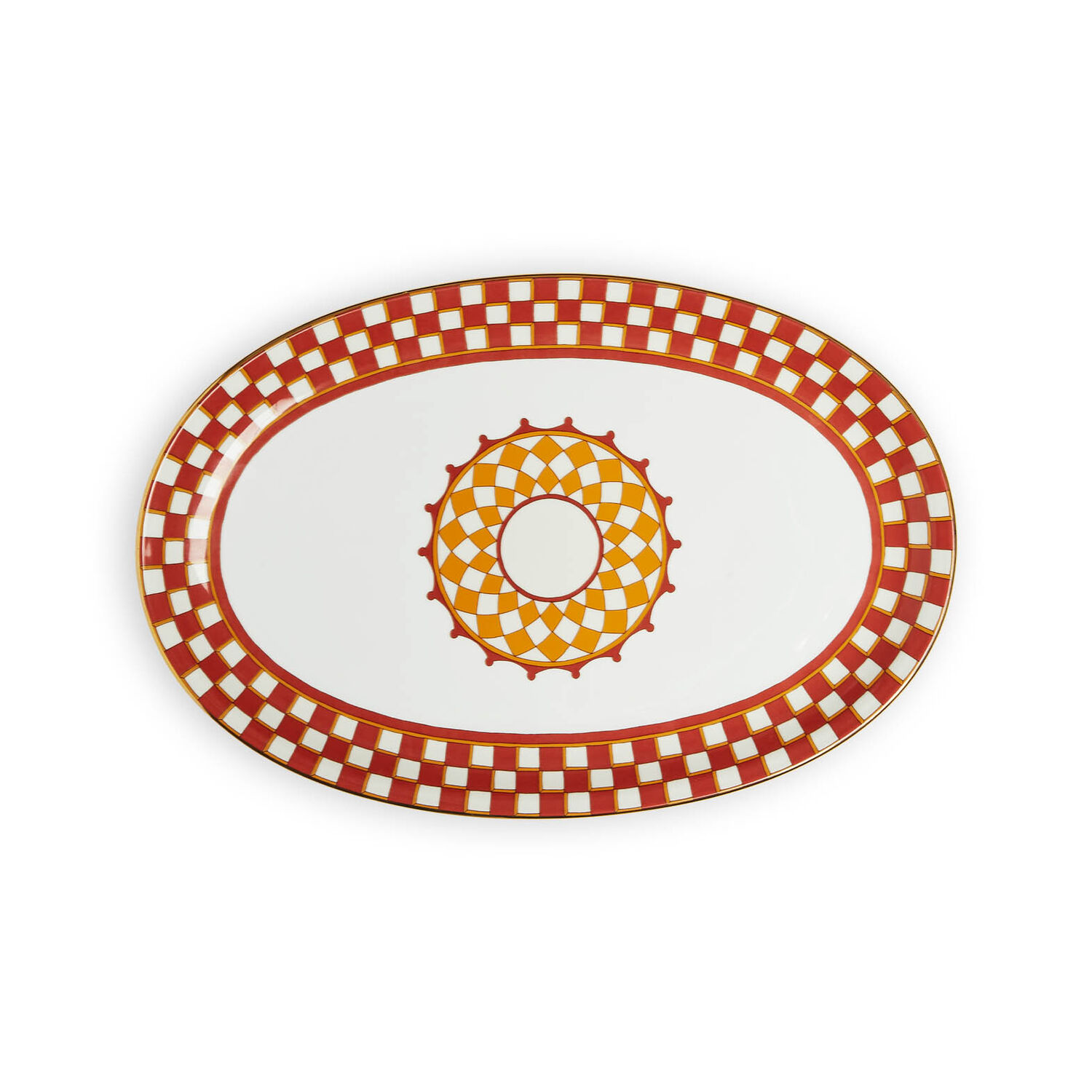 Shop La Doublej Oval Platter In Apollo Brick