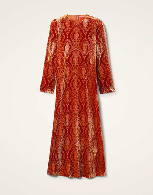 La DoubleJ Long Sleeve Swing Dress La DoubleJ Long Sleeve Swing Dress Banquet Orange DRE0184DEV003BQT03OR02