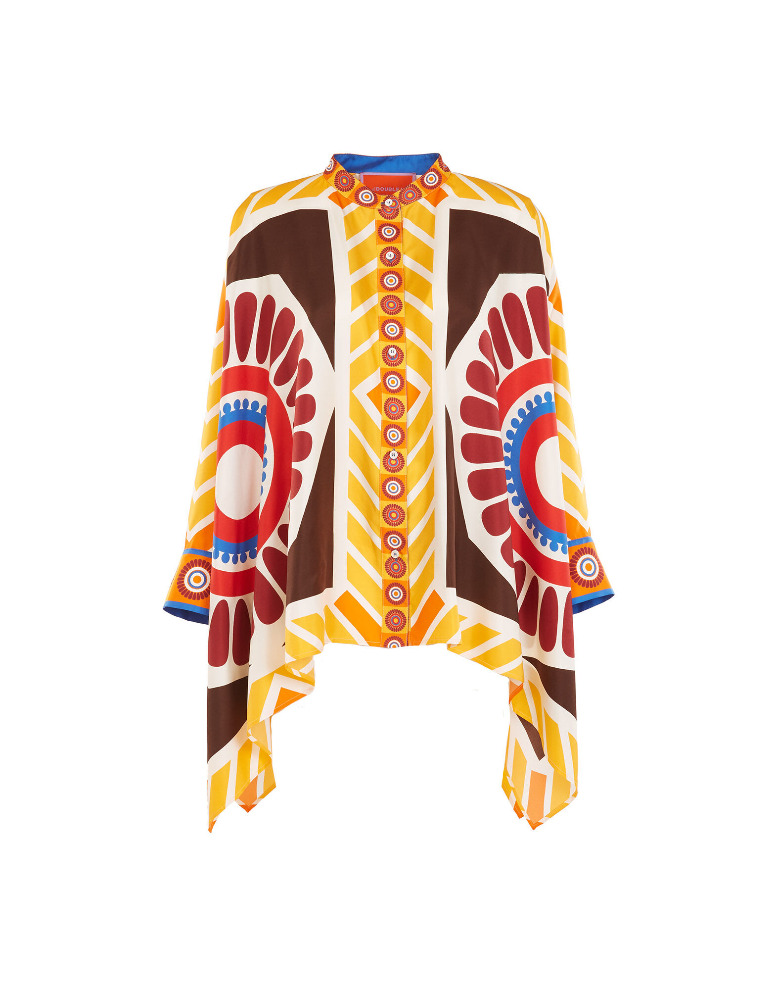 La DoubleJ Foulard Shirt Solar Plac&eacute;e SHI0059SIL006SOL0002