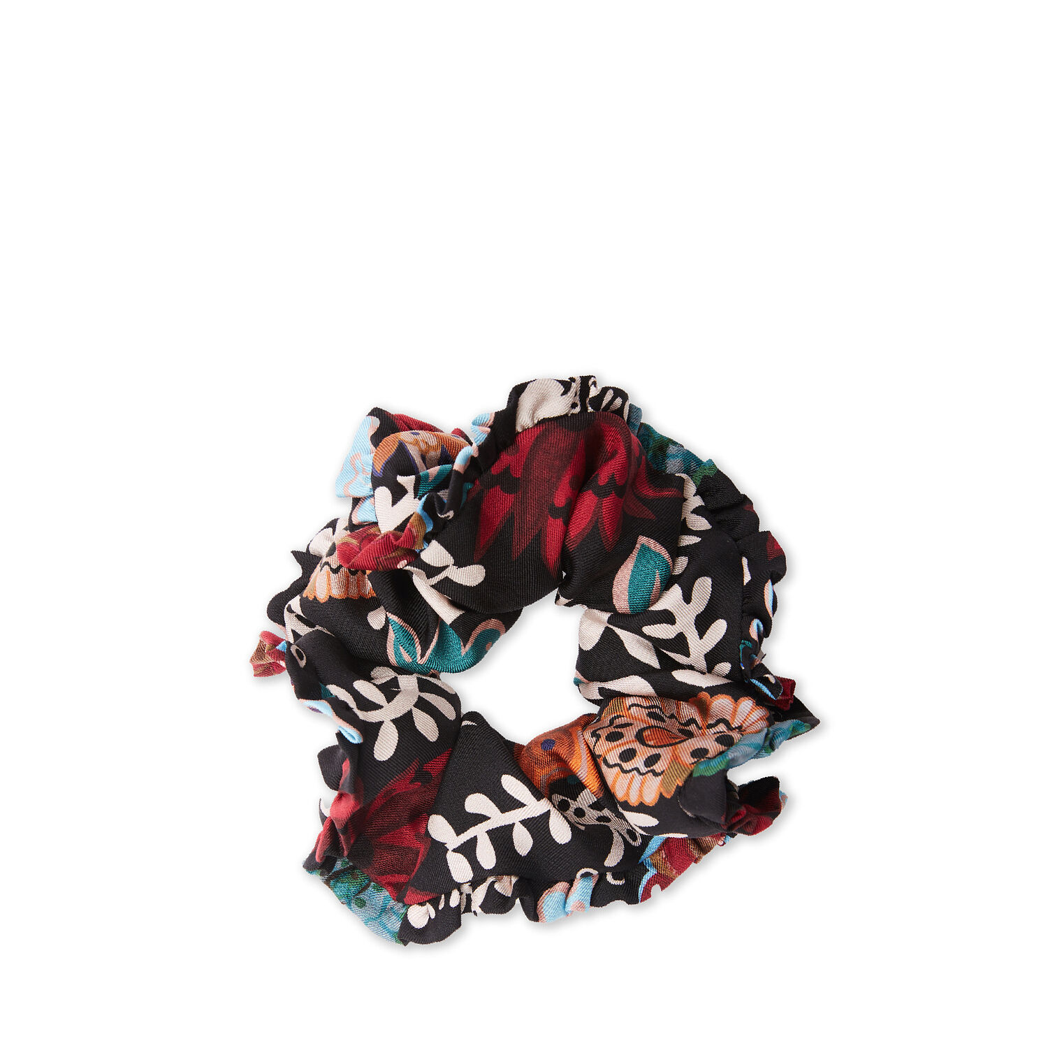 La Doublej Scrunchie In Fire Flower