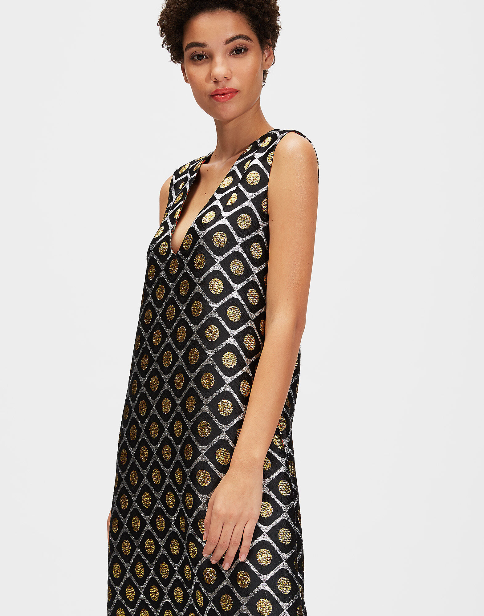 LaDoubleJ Cocktail Dress Pomodorini Oro DRE0045JAC010POM0002