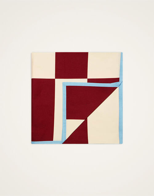 La DoubleJ Medium Tablecloth Contrada Bordeaux TBC0019COT073CTD01RE02