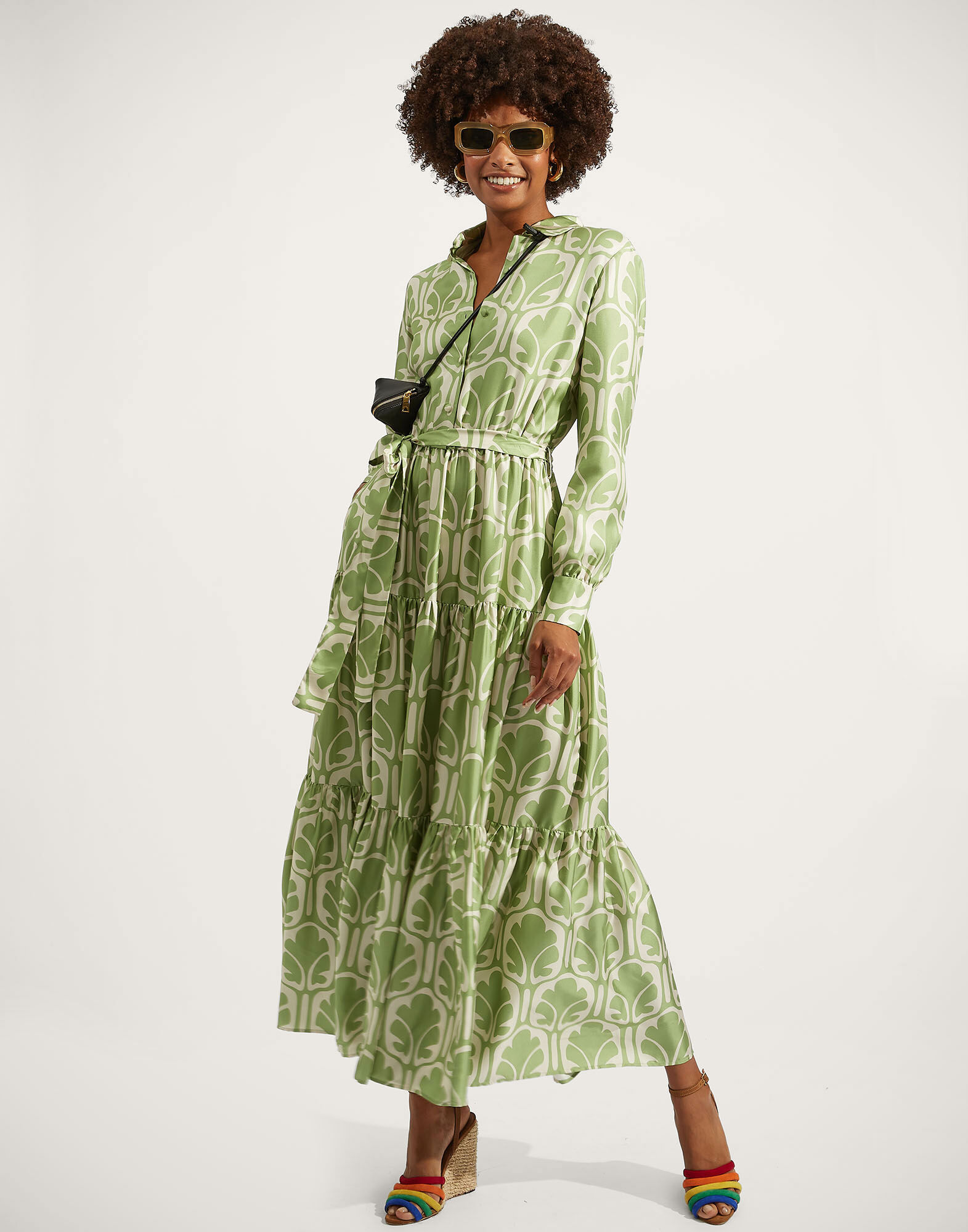 La DoubleJ Bellini Dress Grove DRE0016SIL001GRV01GR05