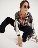 La DoubleJ Foulard Shirt La DoubleJ Foulard Shirt Florence Placée SHI0059SIL006FLO0002