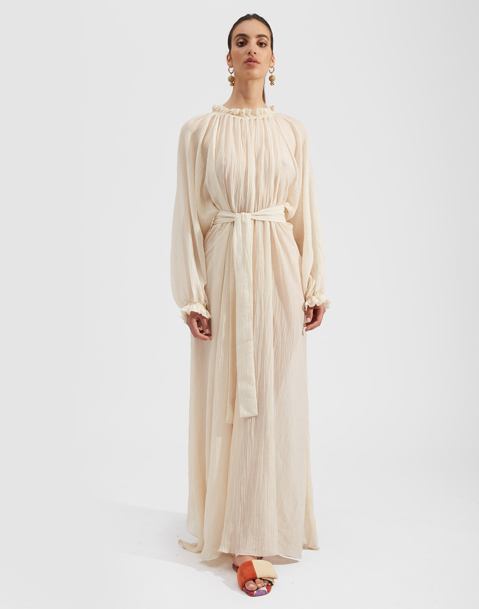 La DoubleJ Cerere Dress Solid White DRE0399CRE007WHI0005