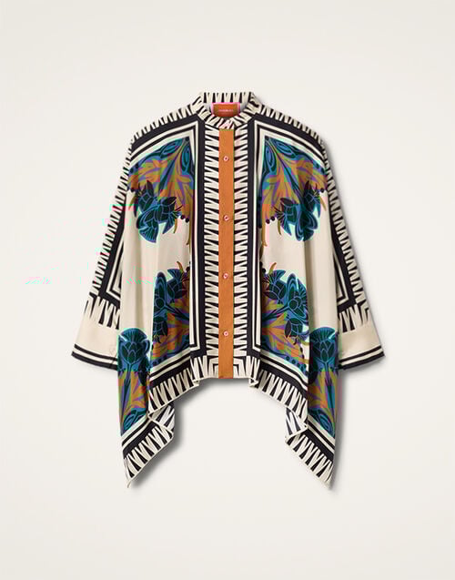 La DoubleJ Foulard Shirt La DoubleJ Foulard Shirt Florence Placée SHI0059SIL006FLO0002