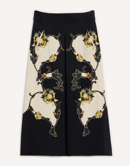 La DoubleJ Santa Monica Skirt Buttercup Plac&eacute;e Black SKI0033VIS006BTC03BL01