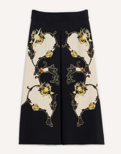 La DoubleJ Santa Monica Skirt Buttercup Plac&eacute;e Black SKI0033VIS006BTC03BL01
