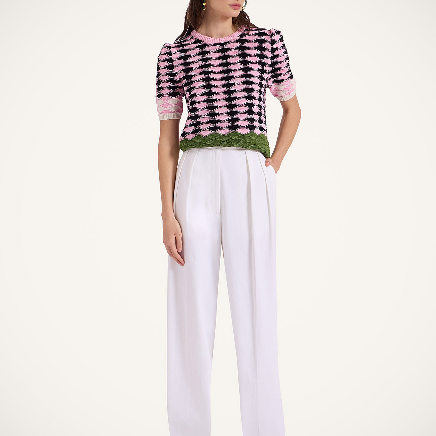 La Doublej Brooklyn Pants In Solid White