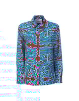 LaDoubleJ Boy Shirt LaDoubleJ Boy Shirt Parnaveg Turchese SHI0001SIL001PRN0003