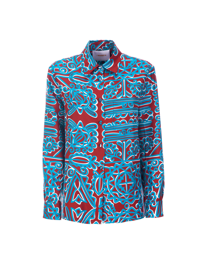 LaDoubleJ Boy Shirt LaDoubleJ Boy Shirt Parnaveg Turchese SHI0001SIL001PRN0003