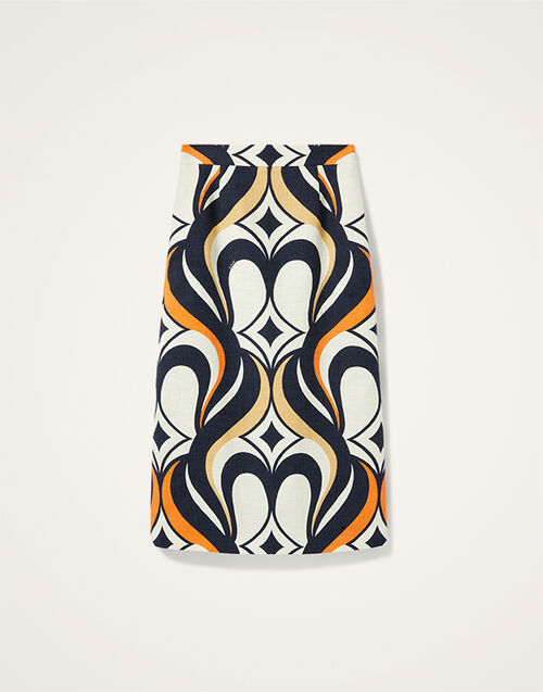 La DoubleJ Baia Skirt Jive Macro White SKI0103COT005JIV04WH01