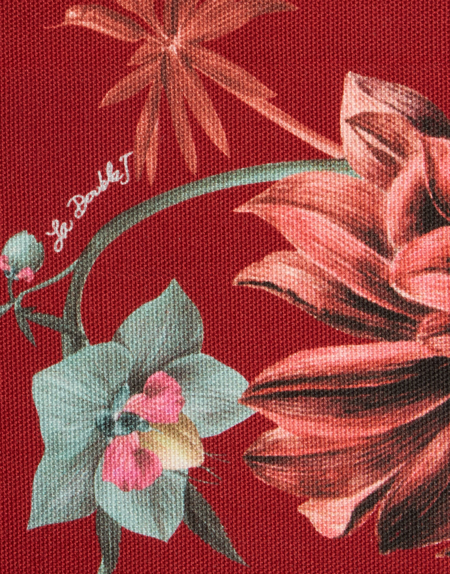 La DoubleJ Medium Tablecloth Fantastic Creatures Bordeaux TBC0017COT073FCR01RE02