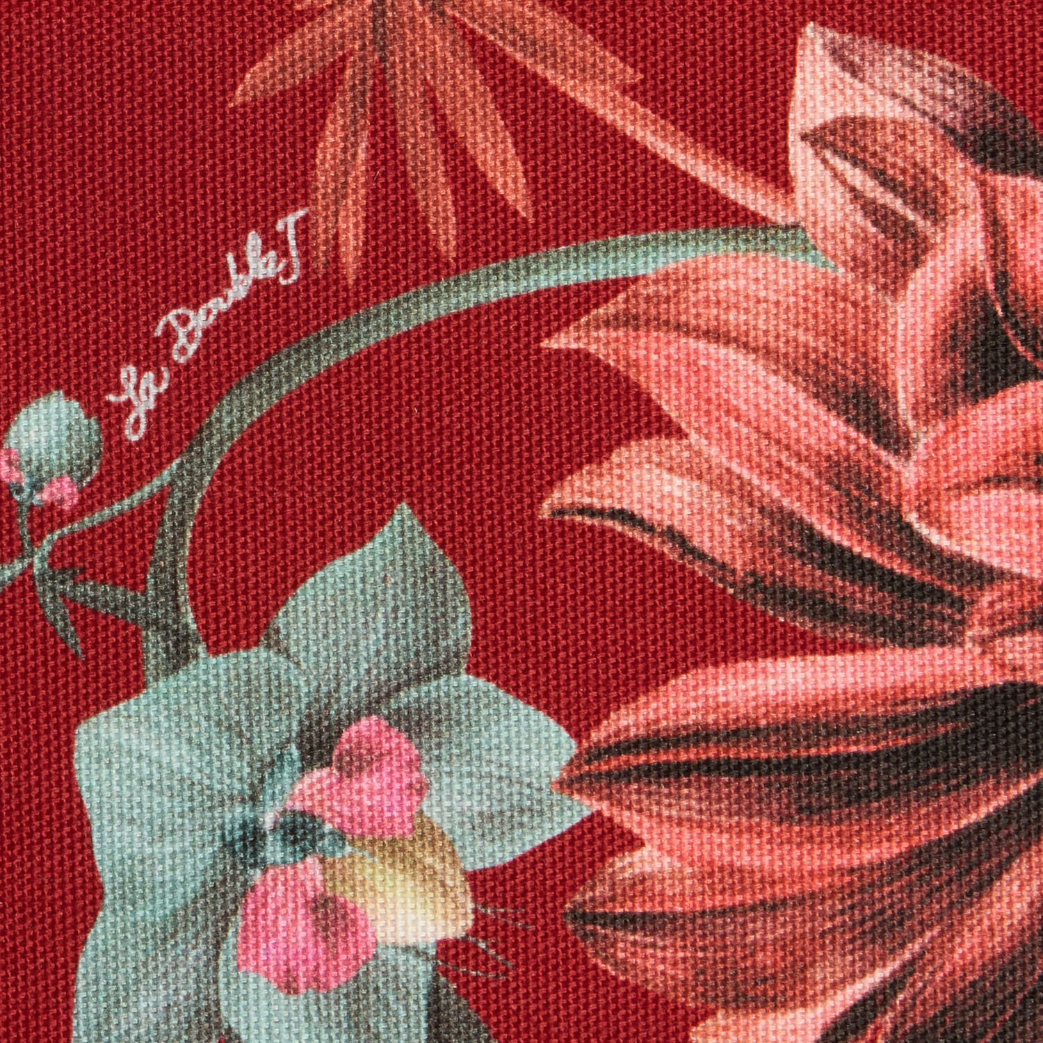  La Doublej Tablecloths Women - Medium Tablecloth Fantastic Creatures Bordeaux One Size 100% Cotton 