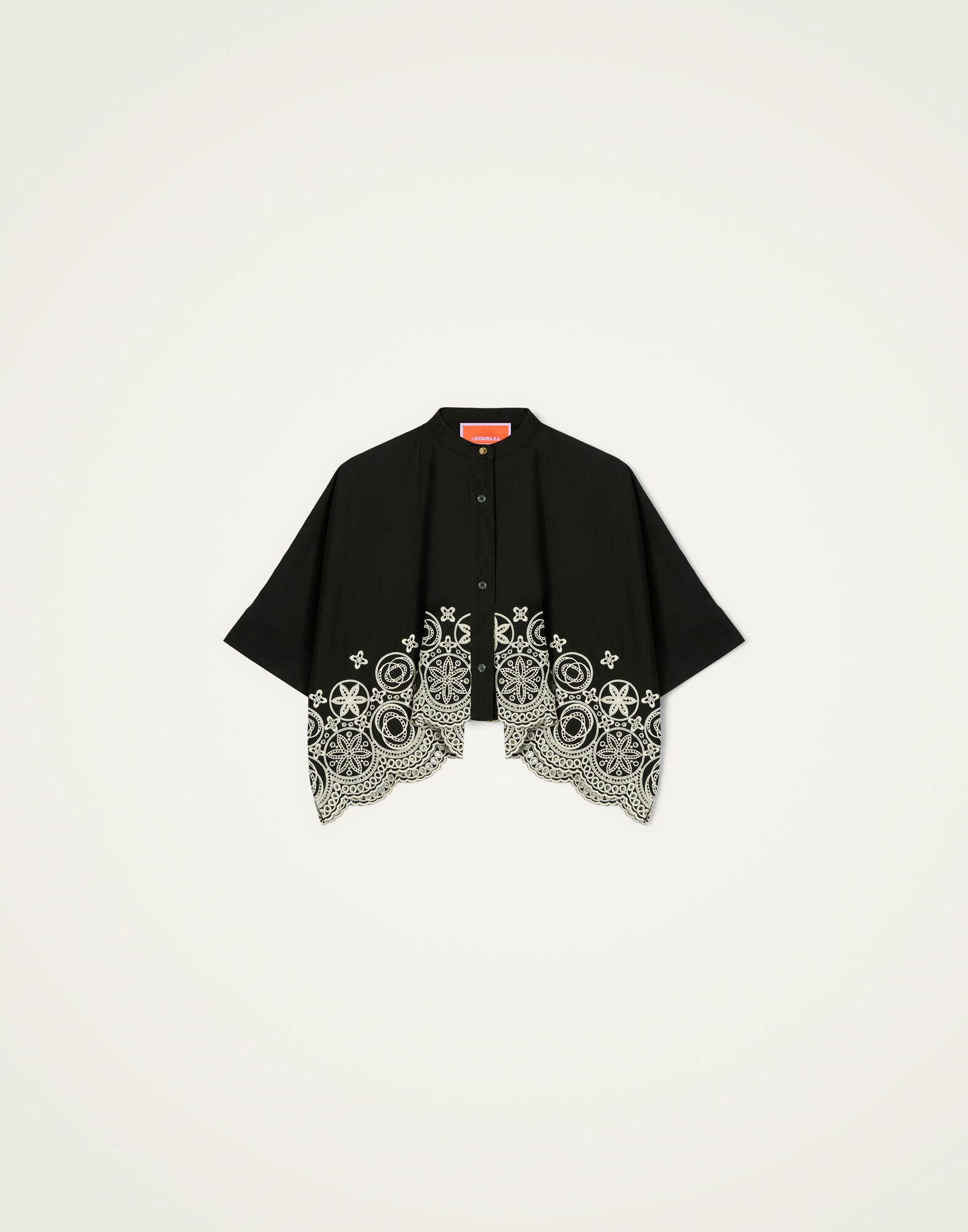 La DoubleJ Mini Foulard Shirt Eclipse Solid Black SHI0168SAN006ECL03BL01