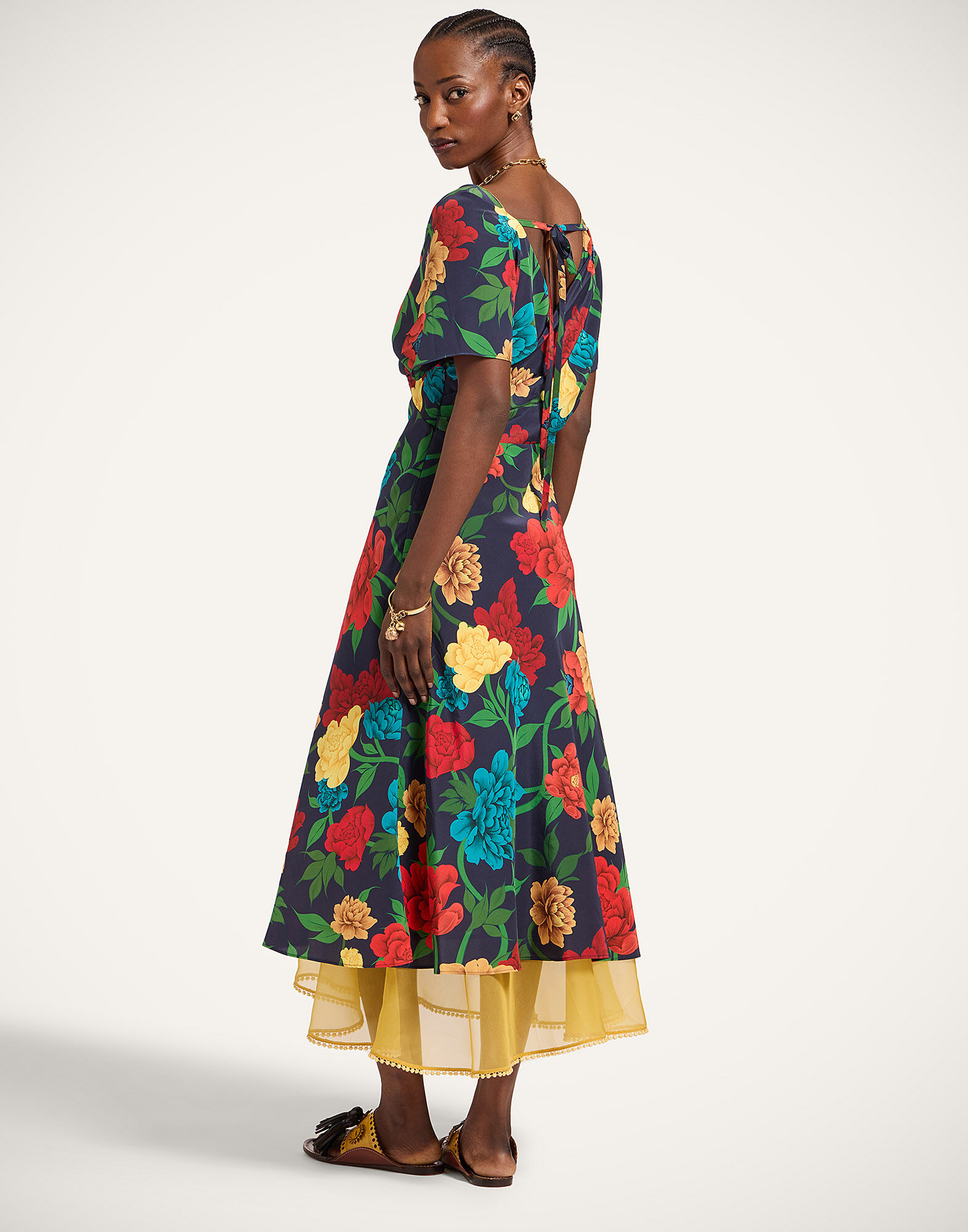 La DoubleJ Foyer Dress Queen Peony Blue DRE1024CRE001QPE01BU03